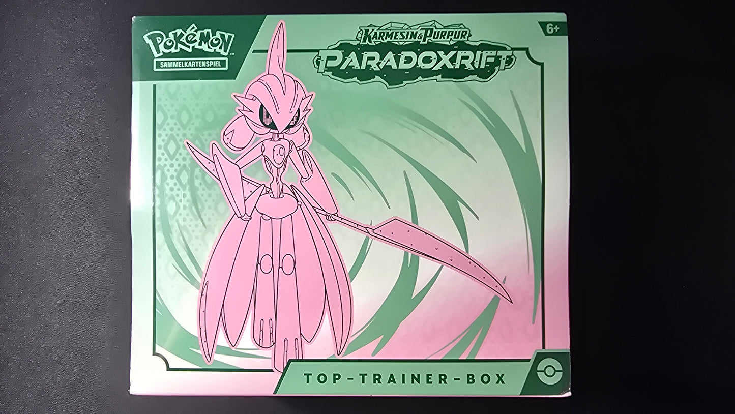 Top-Trainer-Box Karmesin & Purpur Paradoxrift Eisenbündel